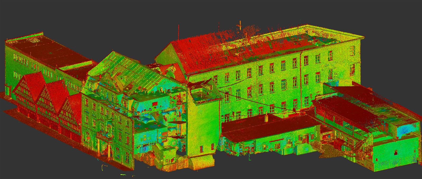 Reference Průkaz energetické náročnosti SPŠ stavební Liberec s mračnem bodů – Liberec, 2025